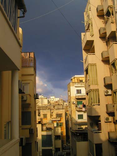 rain cloud from our balcony