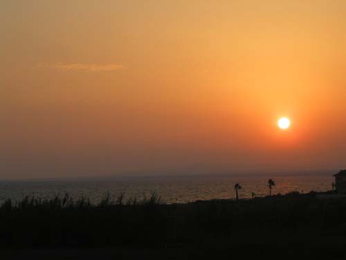 sunset in cyprus