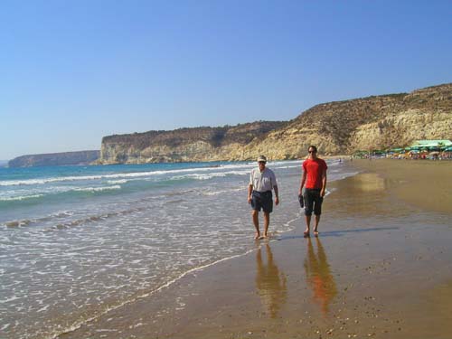 ethan and mel beach at kourion