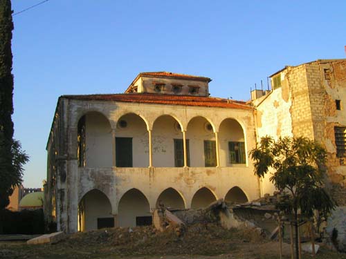 ruined house downtown