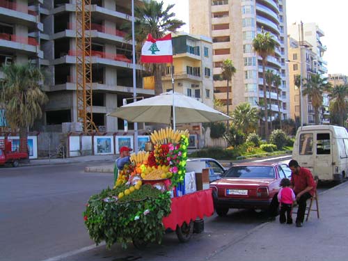 corn seller on the corniche