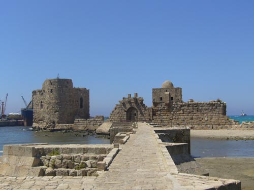 the sea castle in saida